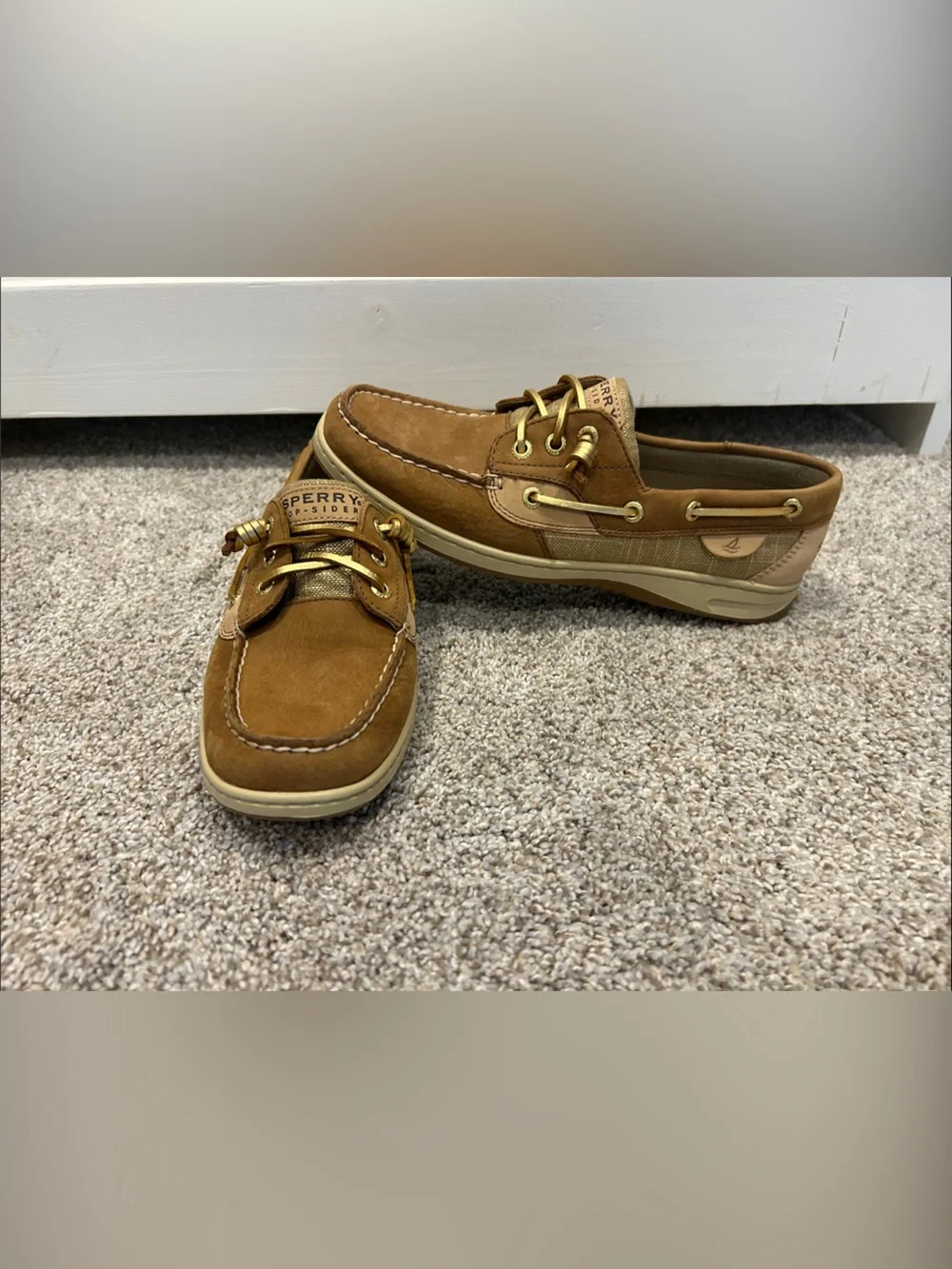Sperry Women’s Tan Leather Boat Shoes